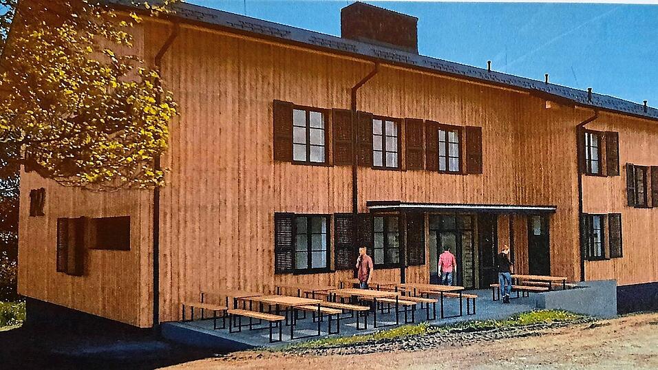 So soll die Bergh&uuml;tte auf der h&ouml;chsten Erhebung des B&ouml;hmischen Waldes nach den Umbauarbeiten aussehen.