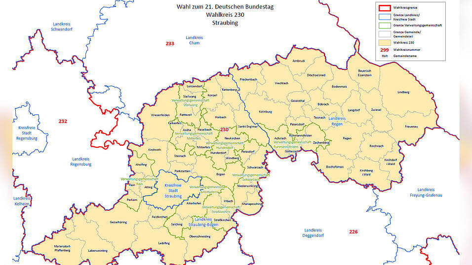 Der Wahlkreis Straubing Der Wahlkreis Straubing