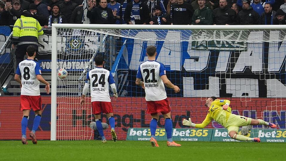 Auf sein 1:0 gelang dem HSV keine Antwort mehr. Auf sein 1:0 gelang dem HSV keine Antwort mehr.