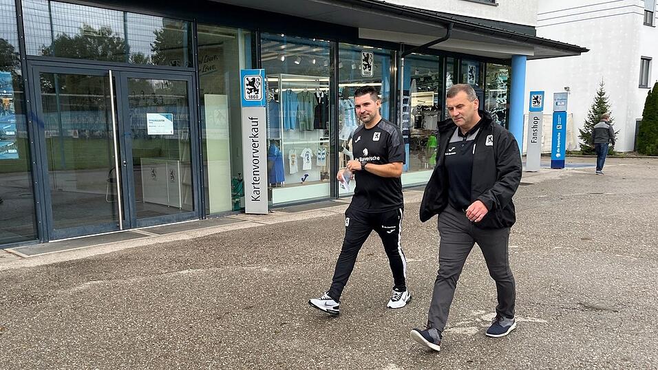 Trainer Kayabunar (l) und Geschäftsführer Paula haben viel zu tun. (Archivbild) Trainer Kayabunar (l) und Geschäftsführer Paula haben viel zu tun. (Archivbild)
