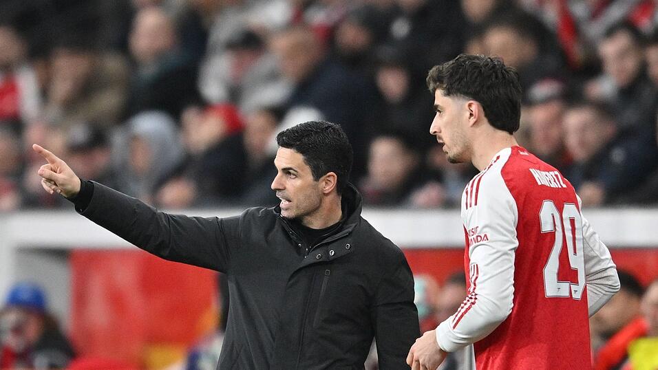 Wiedersehen mit Arsenal: Trainer Mikel Arteta und Nationalspieler Kai Havertz kommen Ende Oktober nach M&uuml;nchen. (Archivbild)