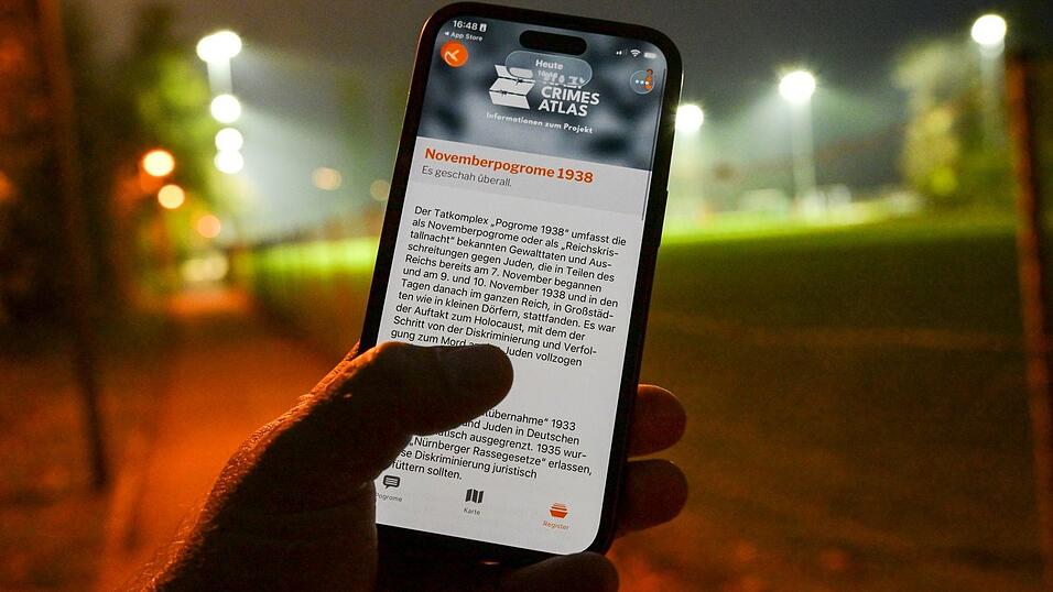 Klickt man in der App auf einen Eintrag, gelangt man zu Erläuterungen zu dem jeweiligen Tatort. Klickt man in der App auf einen Eintrag, gelangt man zu Erläuterungen zu dem jeweiligen Tatort.