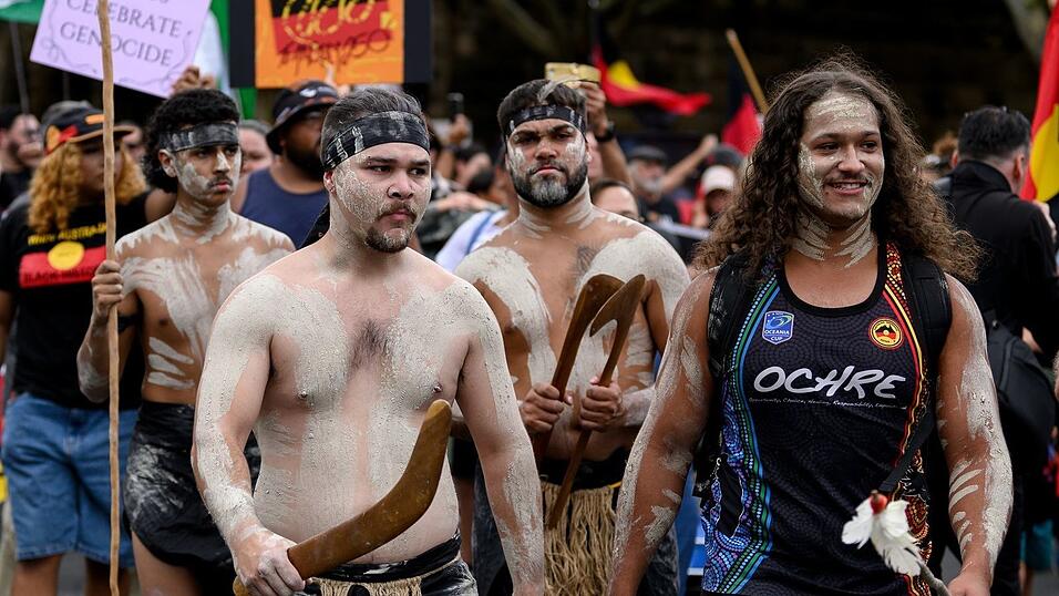 Gegner des Feiertags sprechen vom «Invasion Day» oder auch «Survival Day». Gegner des Feiertags sprechen vom «Invasion Day» oder auch «Survival Day».