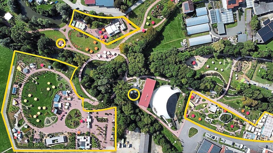 Die geplanten Veränderungen nach dem kommenden Sonntagabend. Flächen, die rückgebaut werden, sind gelb markiert.