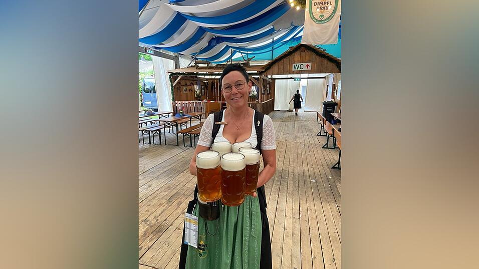 Nicht fehlen durfte das Bier.