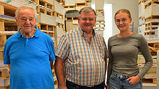 Josef, Rainer und Elisabeth Hofmann.