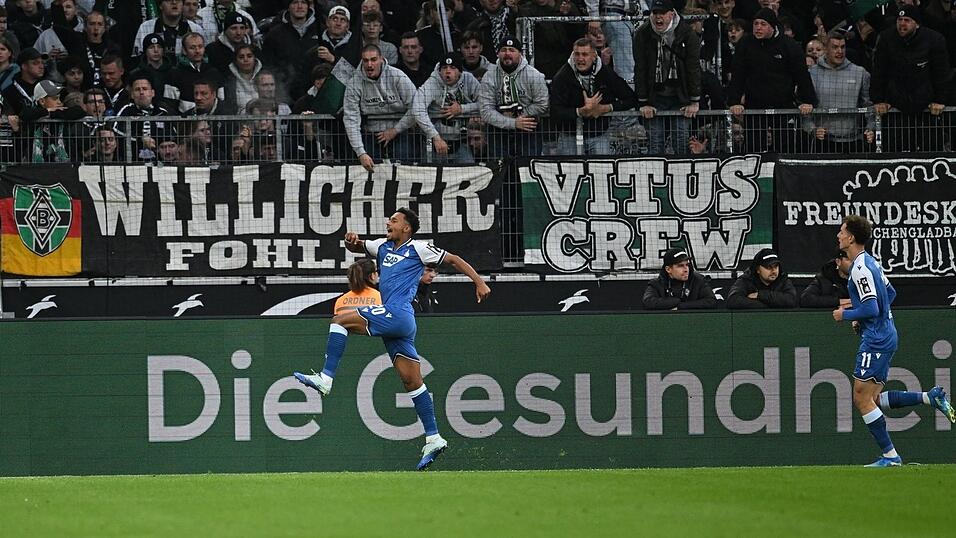 Bambasé Conté brachte die Gäste aus Hoffenheim in Führung. Bambasé Conté brachte die Gäste aus Hoffenheim in Führung.