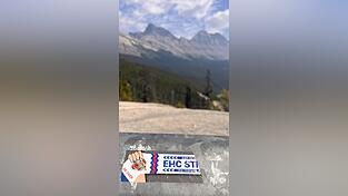 Diesen Sticker des EHC Straubing entdeckte eine Leserin vor wenigen Tagen entlang des Icefields Parkway im Westen Kanadas.