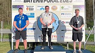 Alexander Späth (links) unterlag im Finale ganz knapp Lukas Michl (Mitte). Auf Rang 3 landete Bastian Simon.