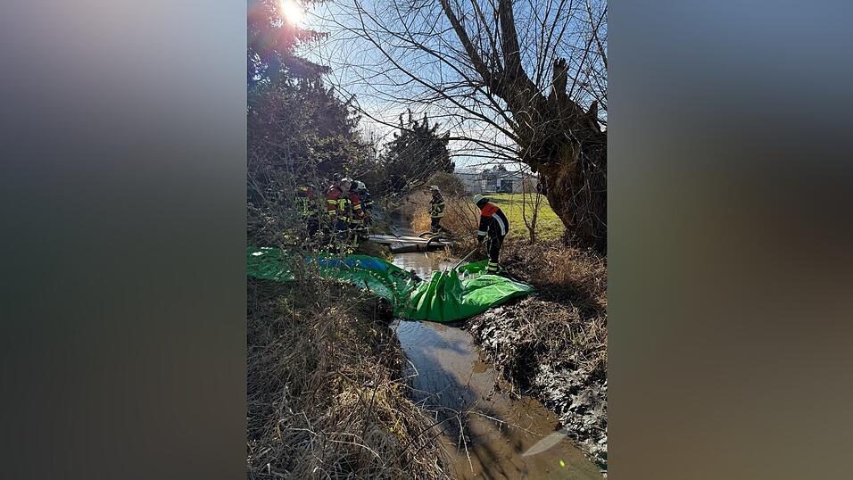 Impressionen vom Einsatz am Samstag in Buch am Erlbach.