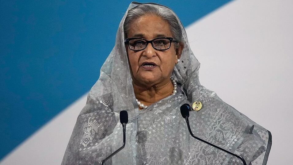Die frühere Premierministerin von Bangladesch, Sheikh Hasina, hält eine Rede. (Foto Archiv) Die frühere Premierministerin von Bangladesch, Sheikh Hasina, hält eine Rede. (Foto Archiv)