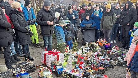 Unz&auml;hlige Fotos und Selfies wurden mit den Autos gemacht.