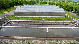 Der Tote trieb nach Angaben der Polizei in einem Kl&auml;rschlammbecken. (Symbolbild)