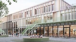 So soll der Anbau für Theresia-Gerhardinger-Grundschule nach den Vorstellungen der Architekten im Jahr 2029 aussehen. So soll der Anbau für Theresia-Gerhardinger-Grundschule nach den Vorstellungen der Architekten im Jahr 2029 aussehen.