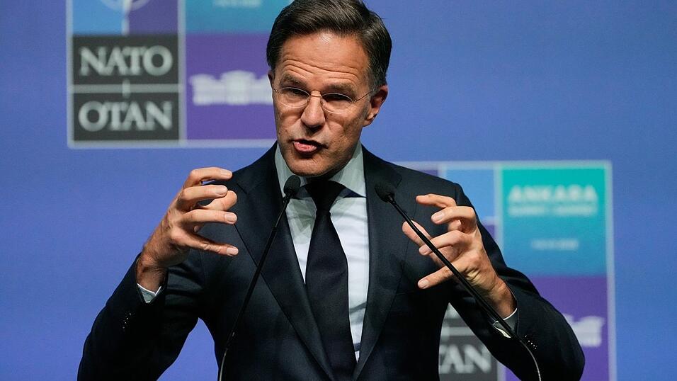 Aus Sicht von Nato-Generalsekretär Mark Rutte geht die Entwicklung der Verteidigungsausgaben in die richtige Richtung. Aus Sicht von Nato-Generalsekretär Mark Rutte geht die Entwicklung der Verteidigungsausgaben in die richtige Richtung.