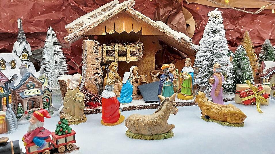 Krippendarstellung in Frankreich, die der unsrigen in den Grundz&uuml;gen sehr nahekommt.