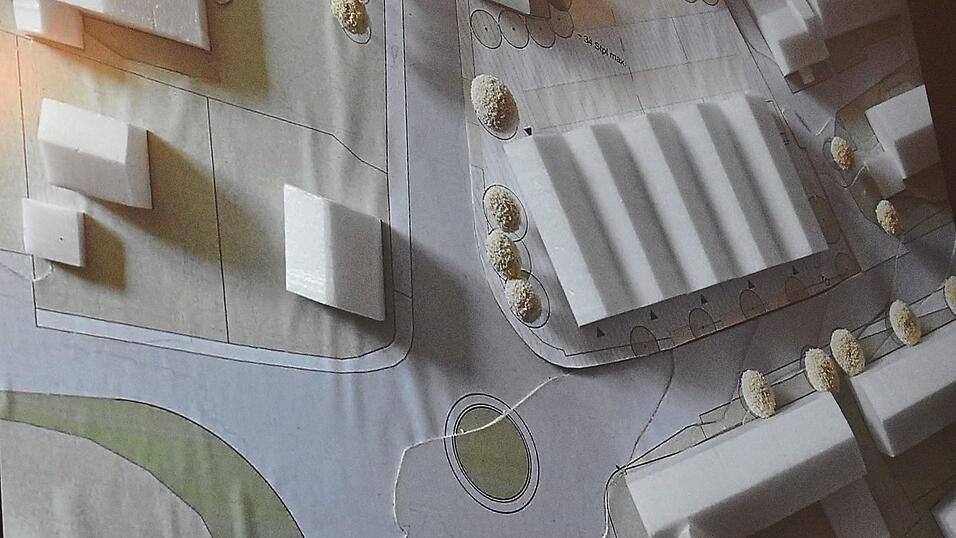 So sieht die m&ouml;gliche gewerbliche Nutzung des Grundst&uuml;cks aus - noch ohne den geplanten Kreisverkehr an der Jungbr&auml;u-Kurve.