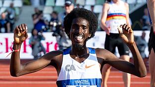 H&auml;lt nun auch den deutschen Rekord &uuml;ber 3.000 Meter: Mohamed Abdilaahi. (Archivbild)