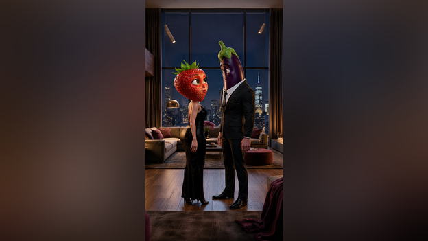 Ein Hype, so kurios und gleichzeitig faszinierend: KI-generiertes Obst, das fremdgeht. Wer im Bild wohl die Aff&auml;re ist? Bild: