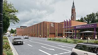 So soll sich das Parkhaus Wittstra&szlig;e k&uuml;nftig von der Ringelstecherwiese aus pr&auml;sentieren.
