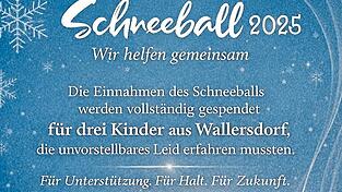 &bdquo;Nix werd zu oft do!&ldquo;, lautet der Slogan des Wallersdorfer Vereins Kinderlicht. Nun wird ihr Schneeball am Samstag zum Benefizball, die Spendenaktion l&auml;uft.