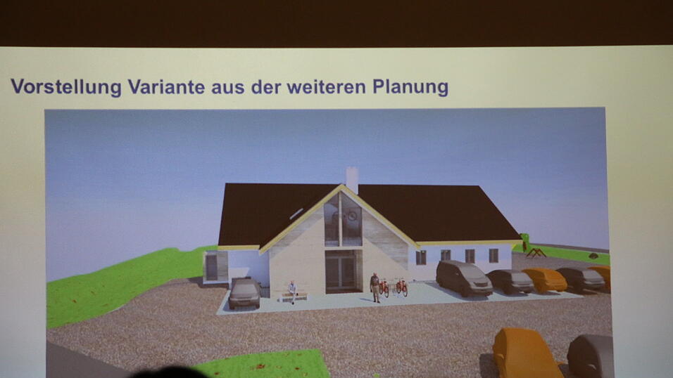 Drei Varianten zum Anbau an das Vereinsheim wurden beim Infoabend vorgestellt. Drei Varianten zum Anbau an das Vereinsheim wurden beim Infoabend vorgestellt.