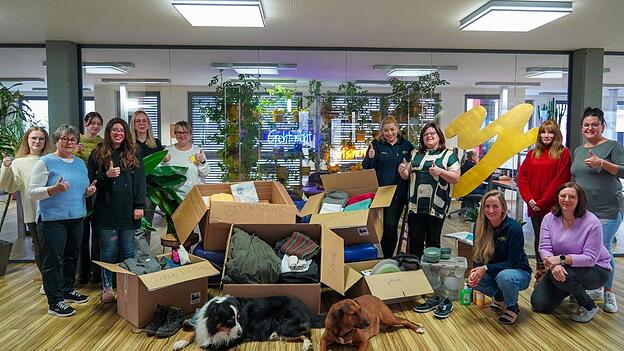 Die Mitarbeiter der Yormas&rsquo;s AG in Plattling starteten bereits im November eine interne Spendenaktion.