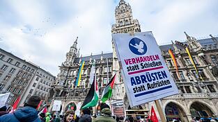 Vielerorts in der M&uuml;nchner Innenstadt wird es in den Tagen um die Sicherheitskonferenz Demonstrationen geben. (Archivbild)