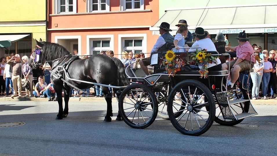 Viele Besucher verfolgten am Sonntag den Umzug auf dem Vilsbiburger Stadtplatz. Viele Besucher verfolgten am Sonntag den Umzug auf dem Vilsbiburger Stadtplatz.