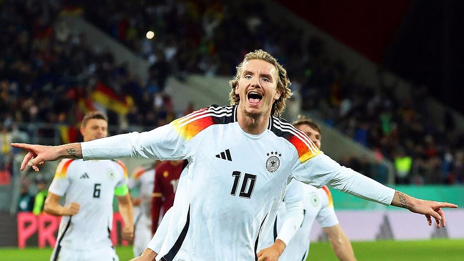 Matchwinner Nick Woltemade beim Sieg der U21 gegen Bulgarien. Matchwinner Nick Woltemade beim Sieg der U21 gegen Bulgarien.