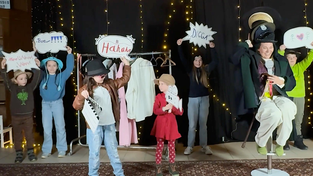 Im Januar haben die Workshop-Kinder im Vorfeld des Stummfilmabends spontan Redakteurin Uschi Schmidt vom ARD/ZDF Moma (Morgenmagazin) f&uuml;r einen Kurzfilm eingespannt.