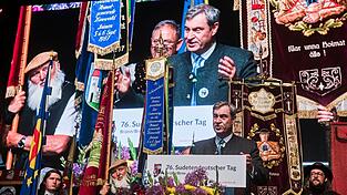 Der bayerische Ministerpr&auml;sident Markus S&ouml;der (CSU) sprach beim 76. Sudetendeutschen Tag in Br&uuml;nn (Brno).