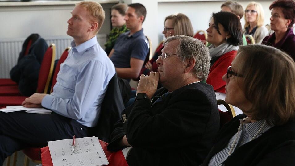 Impressionen vom Lehrermedientag in der Druckerei der Landshuter Zeitung.
