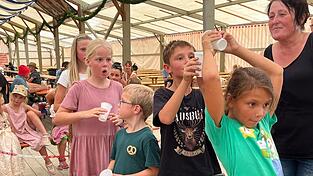 Wasserspiele standen hoch im Kurs. Wasserspiele standen hoch im Kurs.