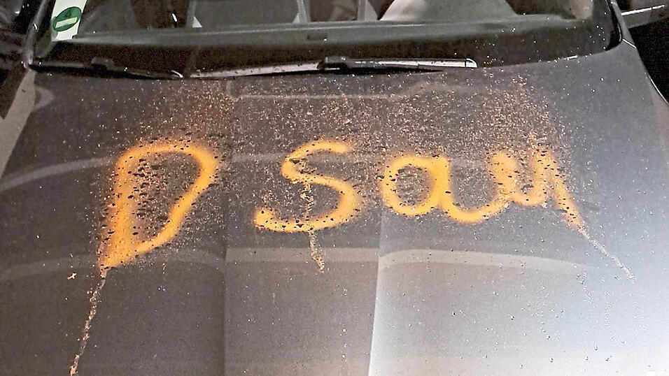 Immer wieder sind Politiker Anfeindungen ausgesetzt. Das geht von Beleidigungen bis hin zu Vandalismus - wie hier zu sehen.