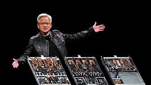 Huang bestätigte die Ausfuhr der H20-Chips in China vor Journalisten. (Archivbild)