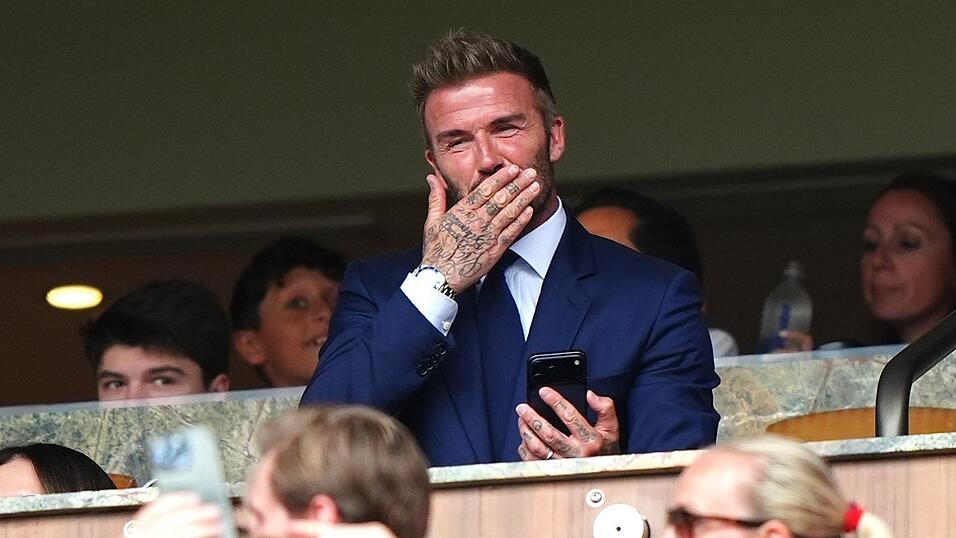 Sir David Beckham gehörte zu den Zuschauern in Miami. Sir David Beckham gehörte zu den Zuschauern in Miami.