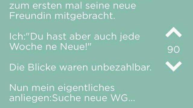 Beispiele für die App 'Jodel'. Beispiele für die App 'Jodel'.
