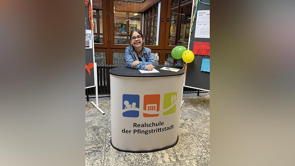 Magdalena Bachl beim Tag der offenen T&uuml;r: Dort hatte sie ihren ersten Einsatz als Wertebotschafterin.