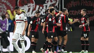 Am Ende war Bundesligist Bayer Leverkusen zu stark für den 1. FC Nürnberg. Am Ende war Bundesligist Bayer Leverkusen zu stark für den 1. FC Nürnberg.