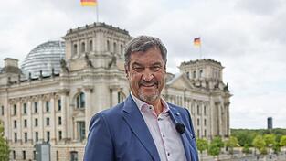 Markus Söder (CSU), Bundesvorsitzender, beim ARD-Sommerinterview vor einem Jahr.