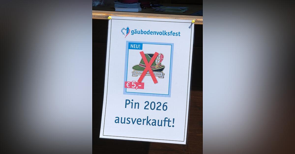 Festival pin: Incredible! Sold out! In record time!