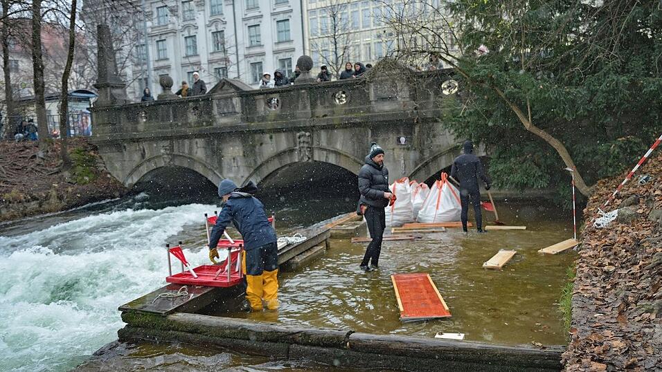 Strömungsexperten von der Hochschule München wollen die Eisbachwelle wiederherstellen.