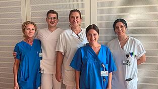 Rosa R&uuml;bel (von links), Tim Schmeller, Daniela Wegner, Christin Spanner und Gizem Asik.