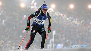 Franziska Preu&szlig; auf der Strecke in Nove Mesto.