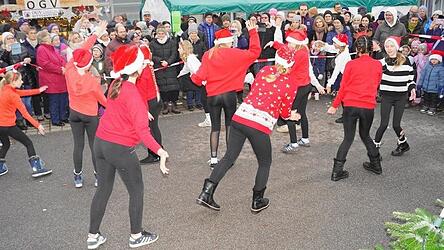 Die Jazzdance-Gruppe des FC Miltach sorgte für großen Beifall.