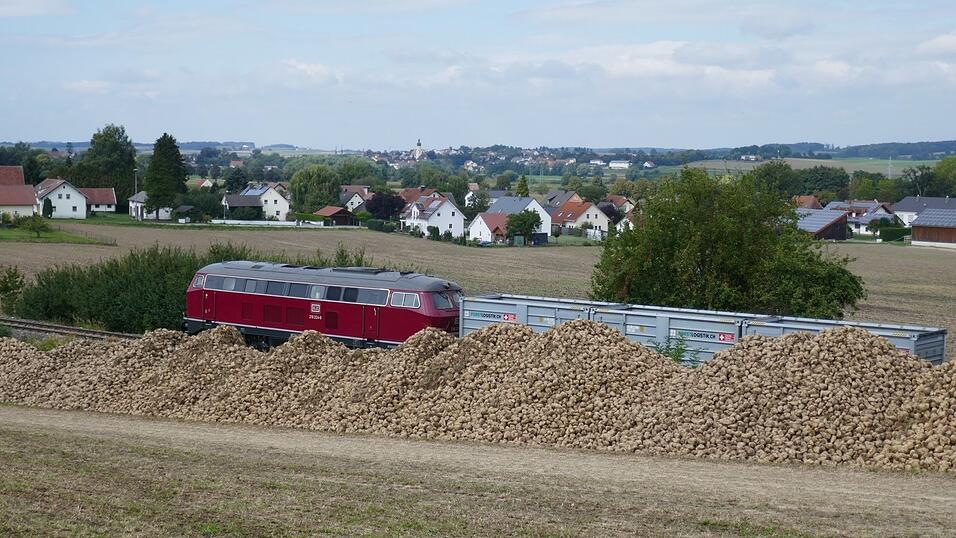 Auch in der Nähe von Eggmühl wurden die Bio-Zuckerrüben auf die Waggons verladen. Auch in der Nähe von Eggmühl wurden die Bio-Zuckerrüben auf die Waggons verladen.
