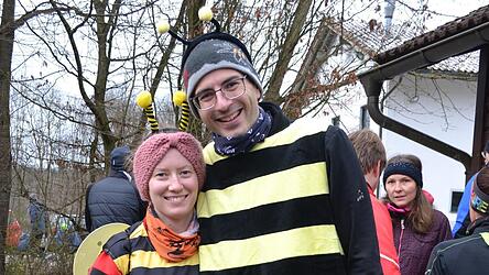 Auch diese Bienen nahmen teil.