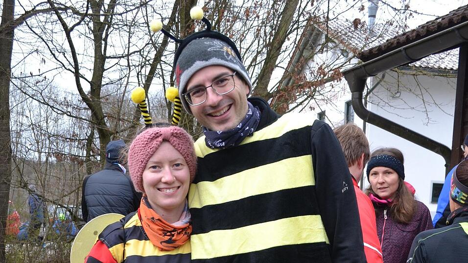 Auch diese Bienen nahmen teil.