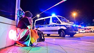 Trauer beim Christopher Street Day in Berlin. Trauer beim Christopher Street Day in Berlin.